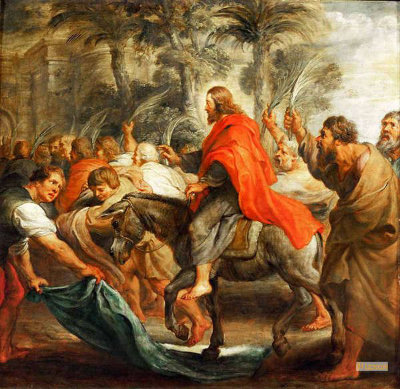 Jesu Einzug in Jerusalem gemalt von Peter Paul Rubens