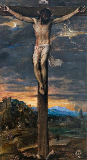 Christus am Kreuz, gemalt von Tizian